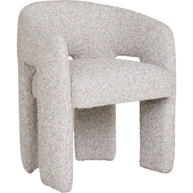 House Nordic Eetkamerstoel Naturel - Polyester - 66x59x78 cm - Eetkamerstoel Monroe - House Nordic