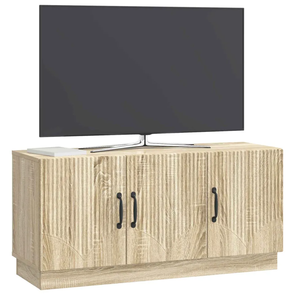 vidaXL TV-kast Sonoma Eiken 99 x 34,5 x 47 cm Bewerkt hout Bruin
