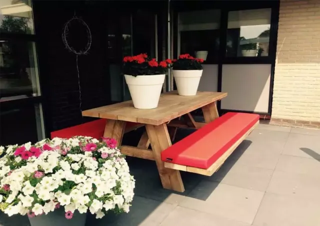 Picknicktafel Moisy steigerhout