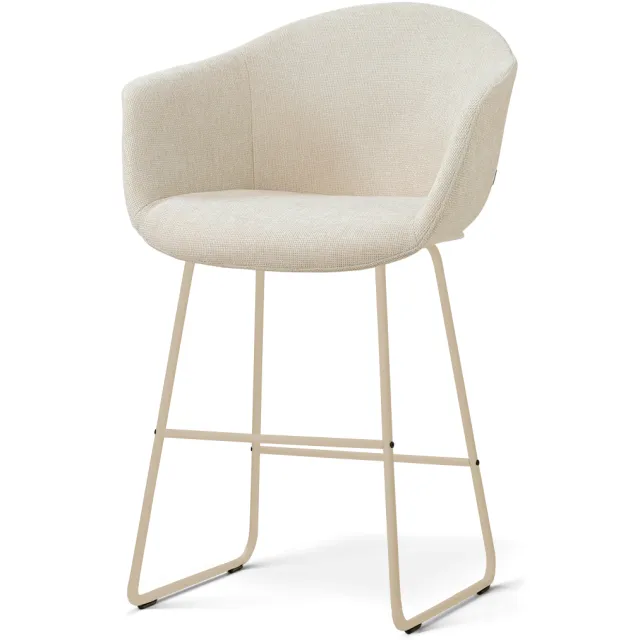 Nolon Nino-Otis barkruk cottonbeige - beige onderstel - 65 cm