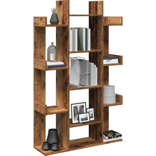 vidaXL Boekenkast 86x25,5x140 cm bewerkt hout oud houtkleurig Bruin