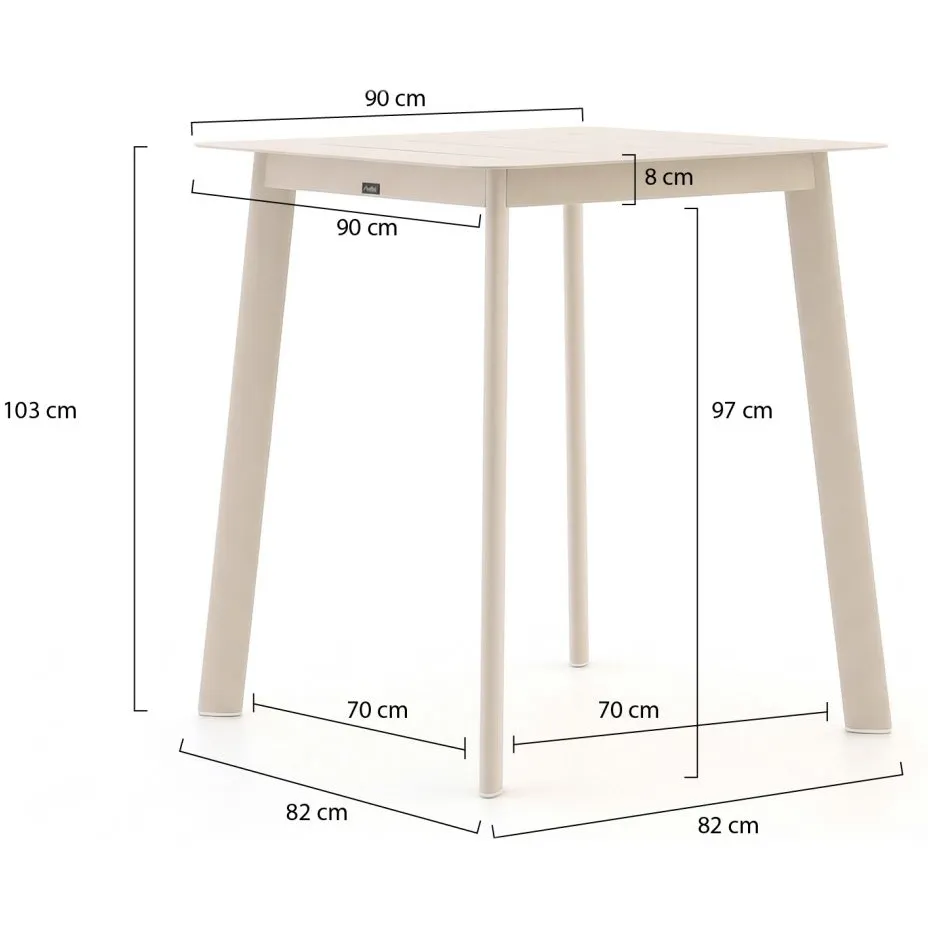 Manifesto Furniture Manifesto Idro/Savio 90cm barset 3-delig taupe, foto 3