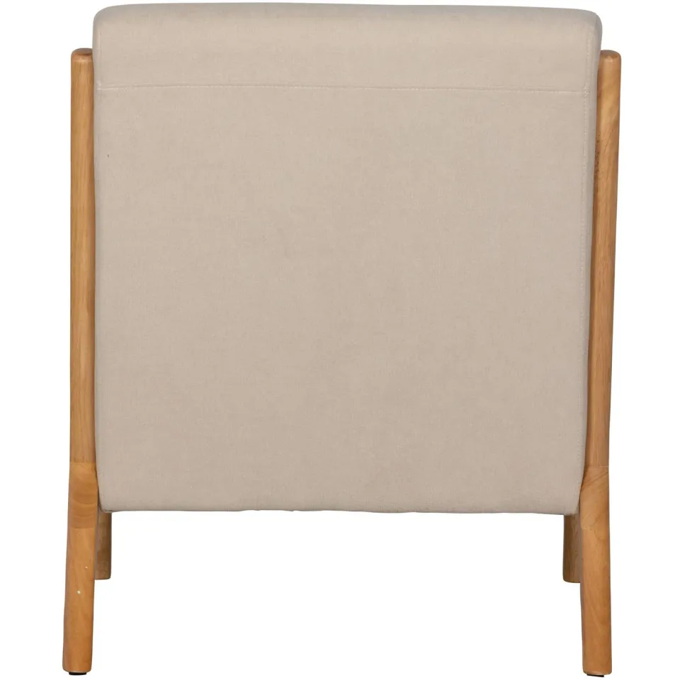 WOOOD Mark Fauteuil - Chenille - Zand - 75x67x82, foto 2