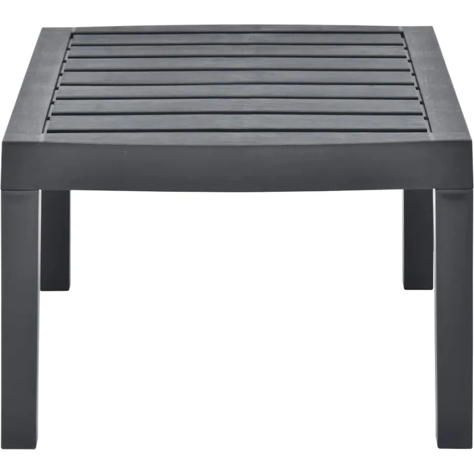 vidaXL Tuintafel 78x55x38 cm kunststof antracietkleurig, foto 3