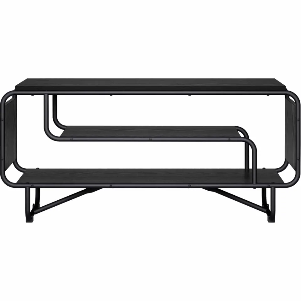 vidaXL TV-standaard 98 x 36 x 45 cm Zwart eiken