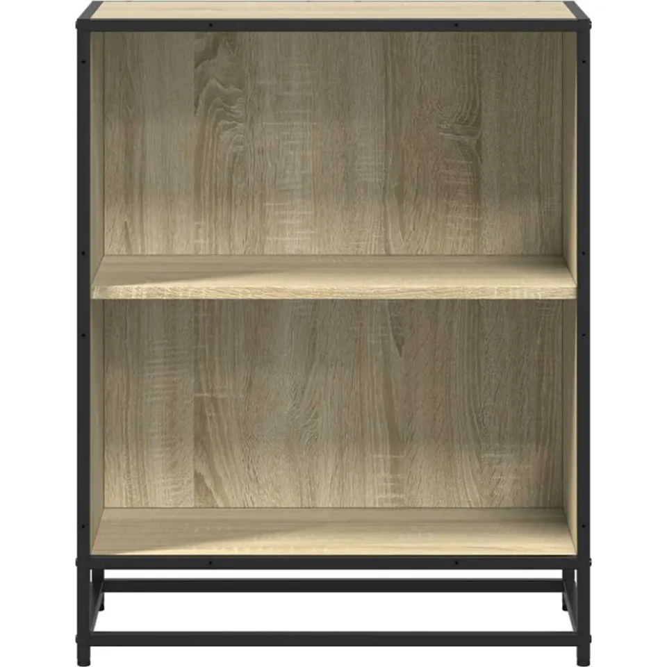 vidaXL Boekenkast 60x35x76 cm bewerkt hout sonoma eikenkleurig, foto 4
