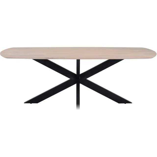 Nijwie Eettafel Akagi 160 cm Deens ovaal mangohout - Ashblond mango ashblond