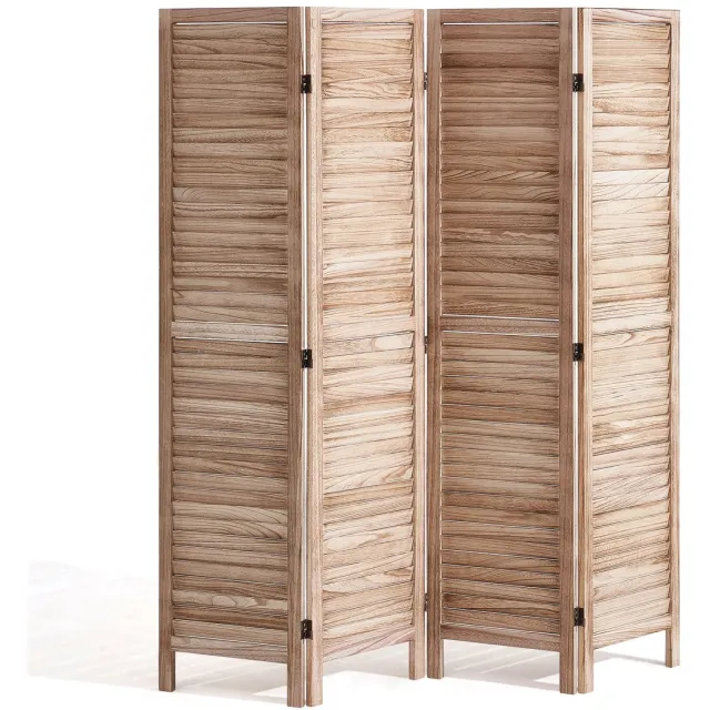 Vevor Scheidingswand Scheidingsscherm Hout 4-delig Opvouwbaar 170cm Ruimtescheiding