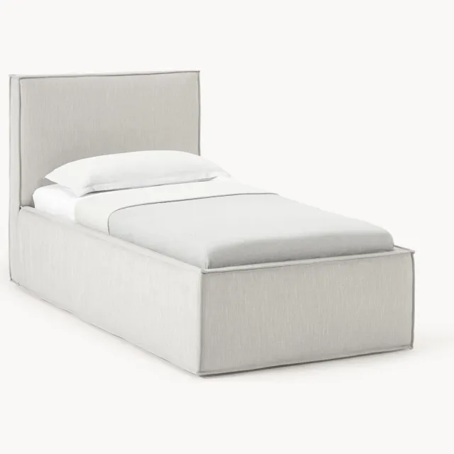 Westwing Collection Eenpersoonsbed Dream Taupe