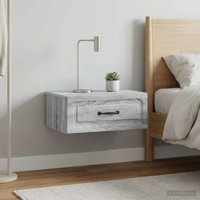 vidaXL Wandbeugel Bedkast 2 st Grijs sonoma 49 x 34,5 x 20 cm, foto 2