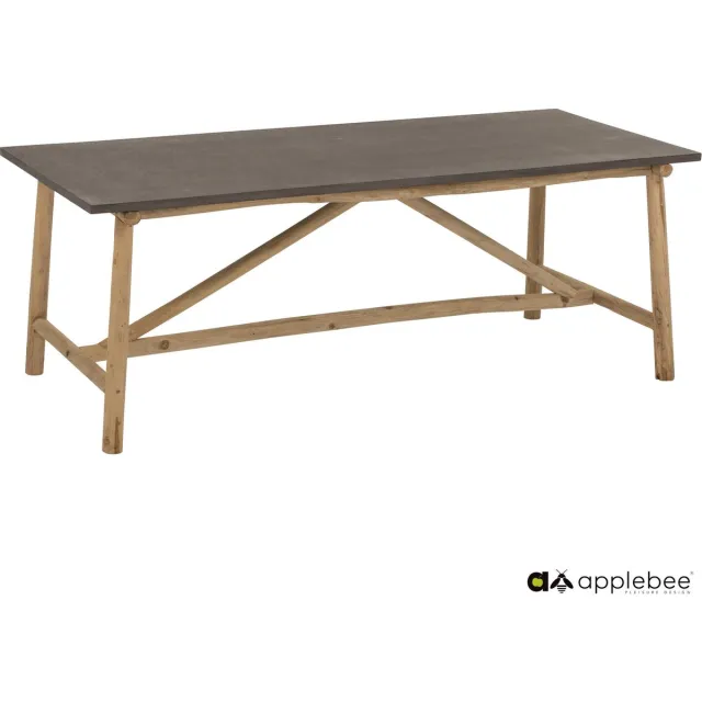 Apple Bee Applebee Rooty Tafel 170x90cm, Concrete Blad Bruin