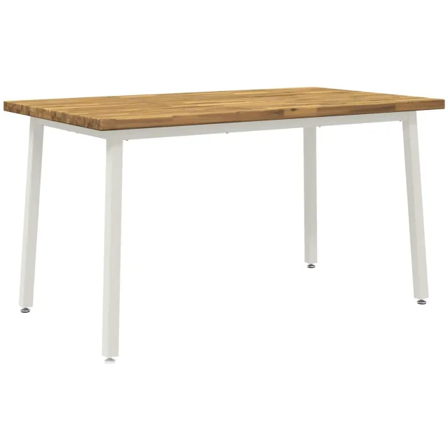 vidaXL Vierkante - Eettafel - 140 - x - 70 - x - 75 - cm - Massief - Acacia - Hout