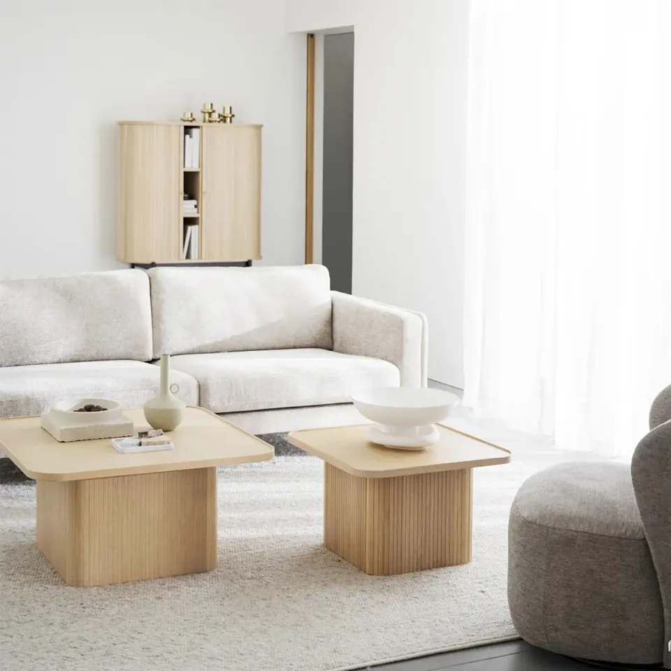 Rowico Home Sullivan houten bijzettafel whitewash - 60 x 60 cm, foto 4