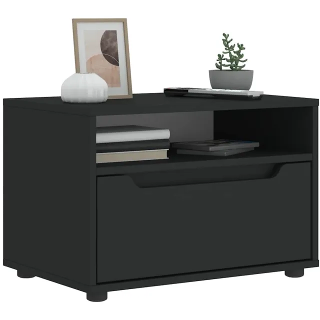 vidaXL Tv-meubel VISNES 60x40x38 cm bewerkt hout zwart