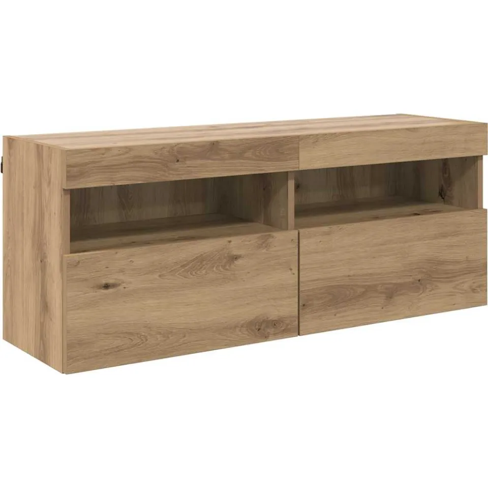 vidaXL TV Wandkast 100 x 30 x 40 cm Artisan Eiken Bewerkt hout, foto 3