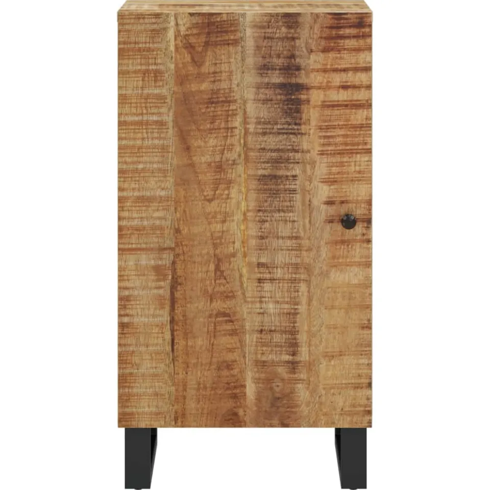 vidaXL Dressoir met deur 40x31x75 cm massief mangohout bruin, foto 3
