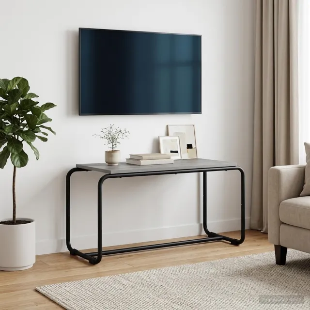 vidaXL TV-standaard 80 x 35.5 x 42 cm Grijs Sonoma Bewerkt hout, foto 2
