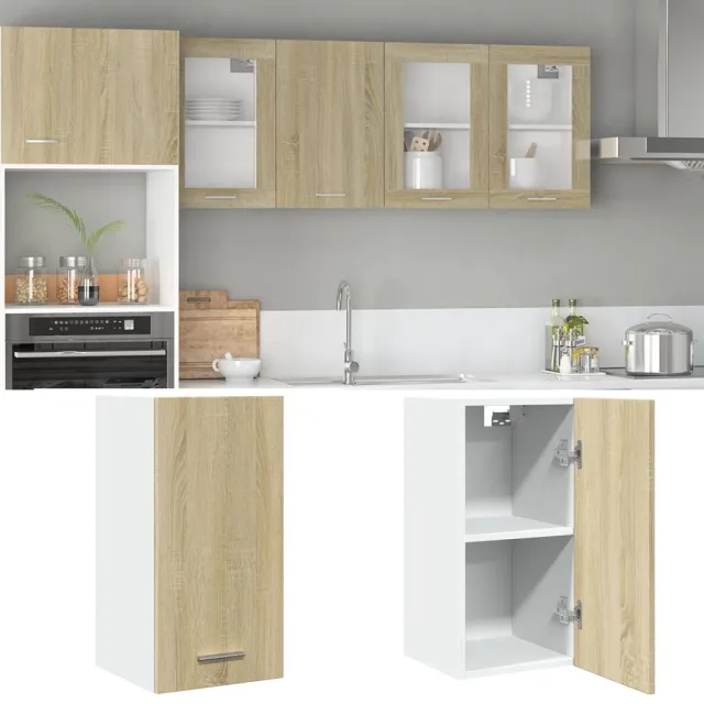 vidaXL Bovenkast Lyon 29,5x31x60 cm bewerkt hout sonoma eikenkleurig Bruin