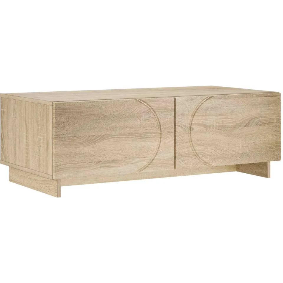 vidaXL Salontafel Sonoma Eiken 102 x 50,5 x 35 cm Bewerkt hout, foto 3