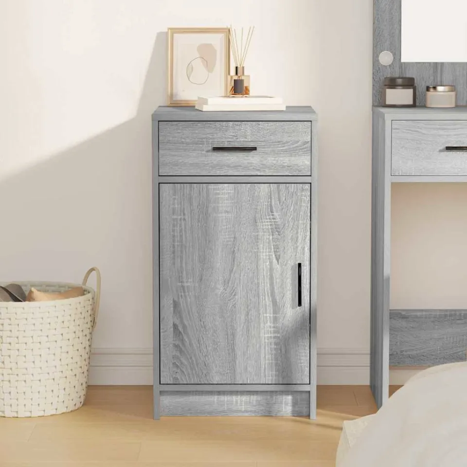 vidaXL Dressoir Grijs Sonoma 40 x 40,5 x 75 cm Bewerkt hout, foto 3