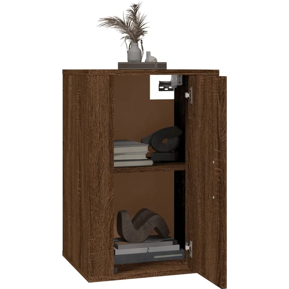 vidaXL Tv-wandmeubel 40x34,5x60 cm bruin eikenkleur