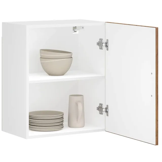 vidaXL Keukenbovenkasten 2 st Porto bewerkt hout oud houtkleurig Bruin