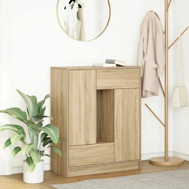 vidaXL Dressoir met lades en deuren 73x31x90 cm sonoma eikenkleurig, foto 2