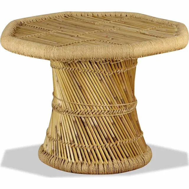 vidaXL Salontafel achthoekig 60x60x45 cm bamboe Bruin