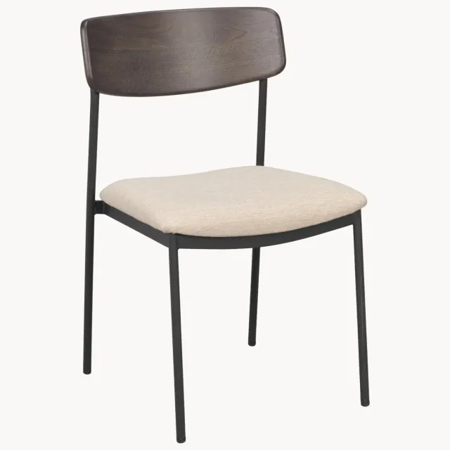 Rowico Home Gestoffeerde eetta stoelen Maymont van eikenhout, 2-delig Beige