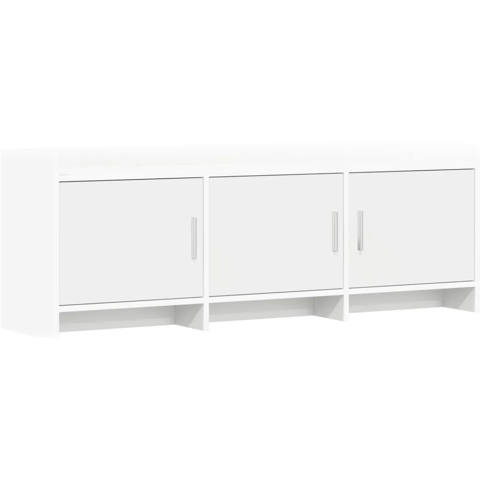 vidaXL TV-kast 130 x 33 x 47 cm Wit Bewerkt hout, foto 3