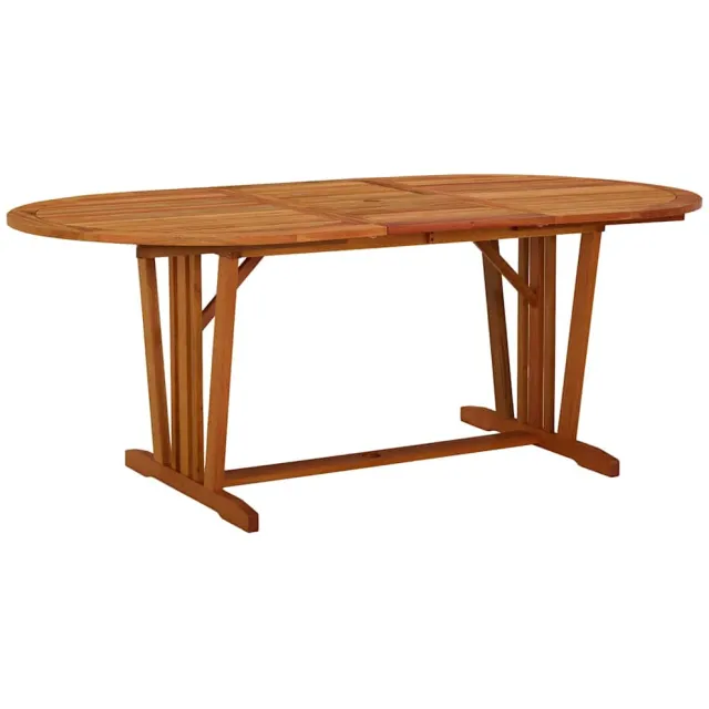 vidaXL Tuintafel 200x100x75 cm massief eucalyptushout bruin
