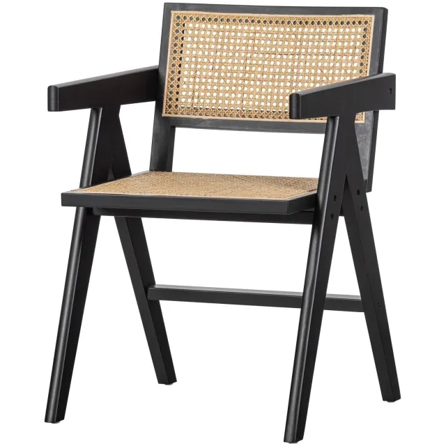 WOOOD Gunn eetkamerstoel zwart black