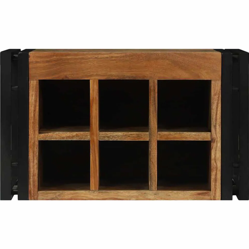 vidaXL Wijnrek 2 st 46 x 35 x 27,5 cm Massief Acaciahout bruin, foto 2