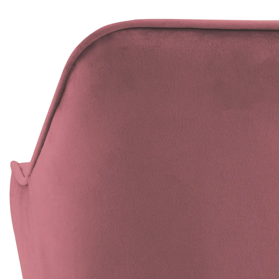 Lisomme Arian velvet eetkamerstoel zachtroze roze, foto 5