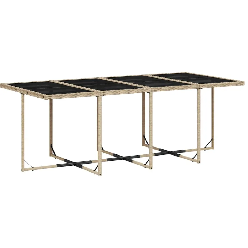 vidaXL 13-delige Tuinset met kussens poly rattan beige, foto 3