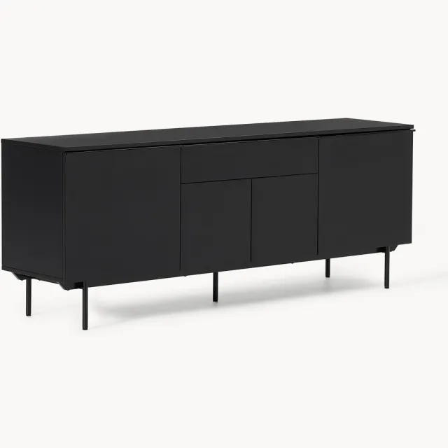Westwing Collection Dressoir Elona Zwart