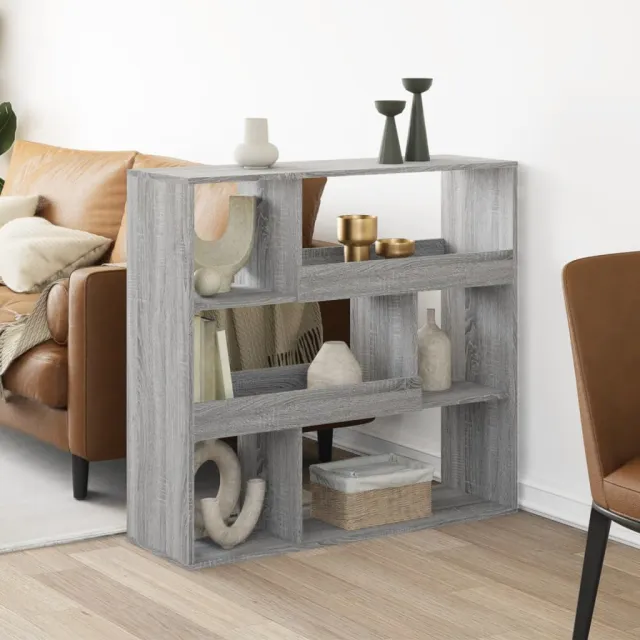 vidaXL Kamerscherm 100x33x94,5 cm bewerkt hout grijs sonoma eikenkleur, foto 2
