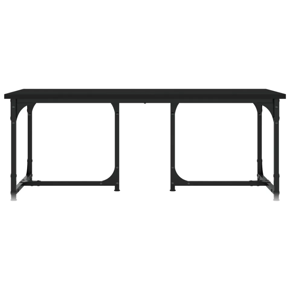 vidaXL Salontafel 90x50x35 cm bewerkt hout zwart