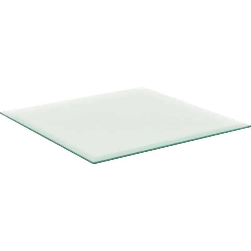 vidaXL Tafelblad 60x60 cm gehard glas transparant transparent