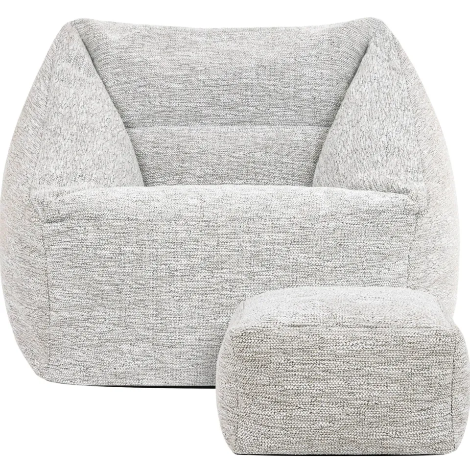 icon - Natalia XL Zitzak Fauteuil met Poef - Binnen - Beige, foto 5