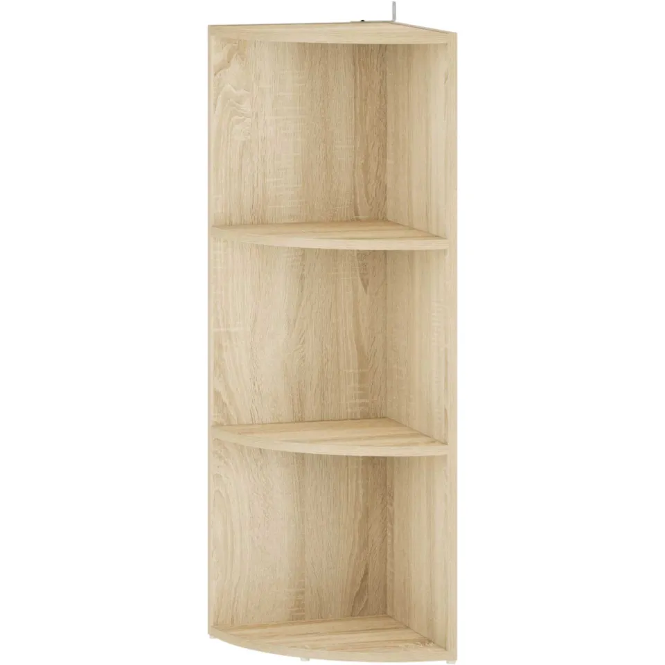 vidaXL Hoekplank 3-laags 41,5 x 41,5 x 107,5 cm Bewerkt hout bruin, foto 3