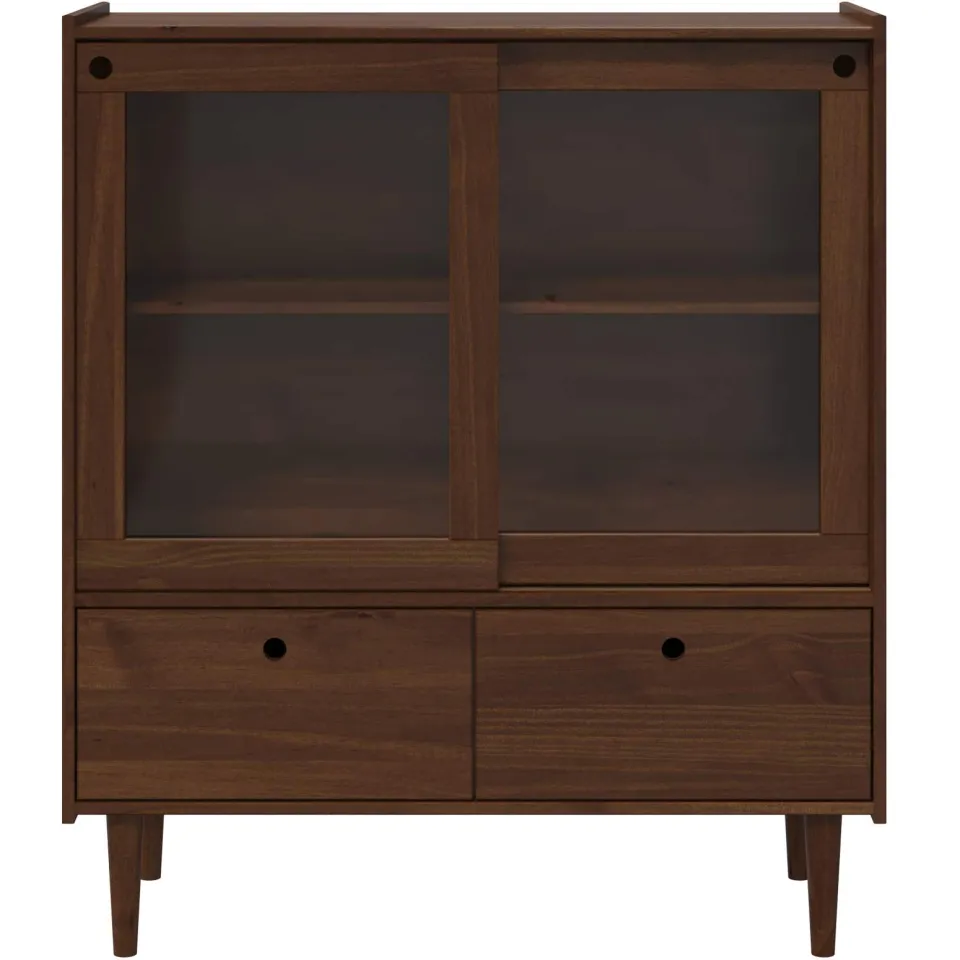 vidaXL Kast BILBAO Donkerkaramel 104 x 40 x 120 cm Bruin