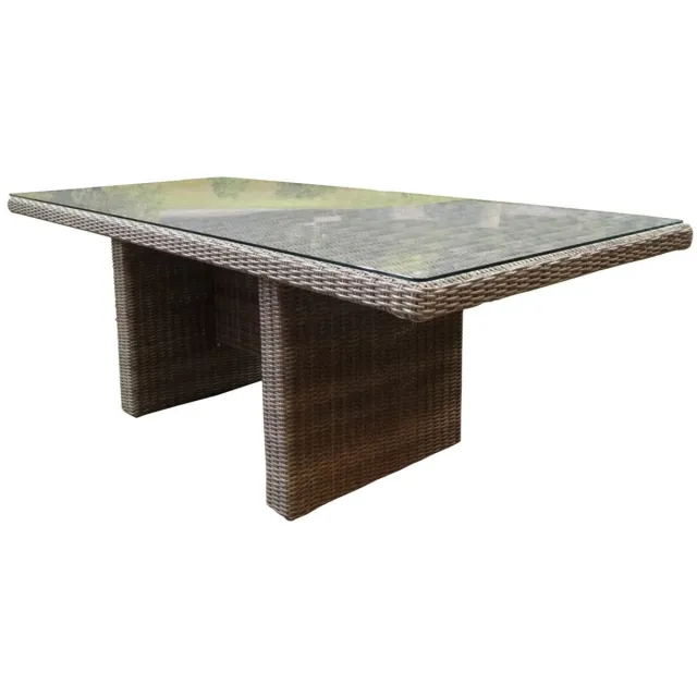AVH-Outdoor Tuinmeubelen Menorca dining tuintafel 220x100xH75 cm grijs