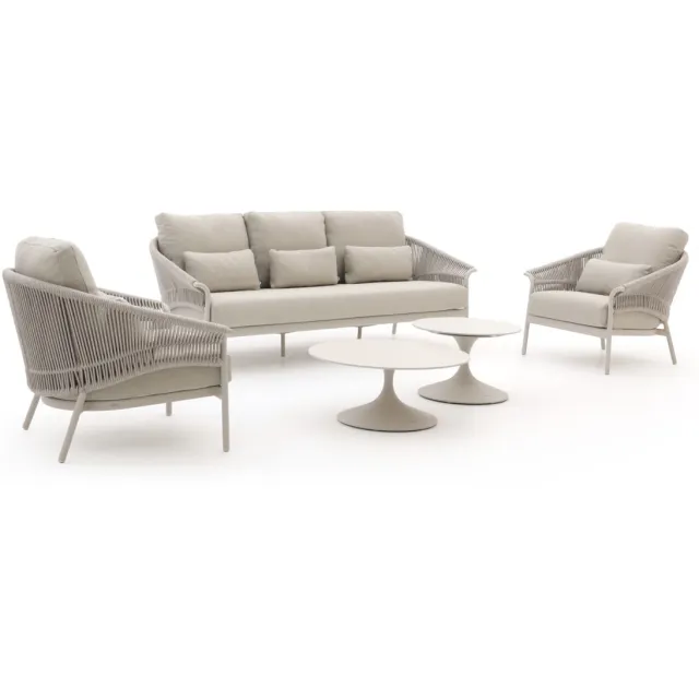 Suns Santorini/Nova stoel-bank loungeset 5-delig Taupe