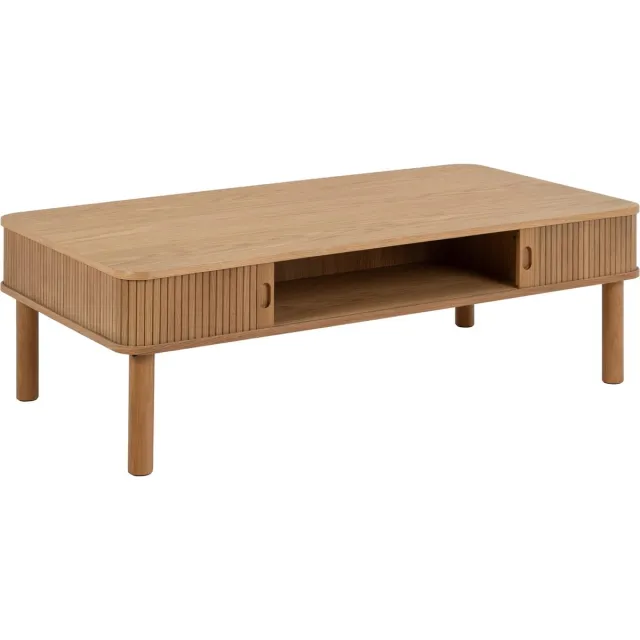 Giga Living Salontafel Rustam Rechthoek MDF Naturel 130cm - Giga Living