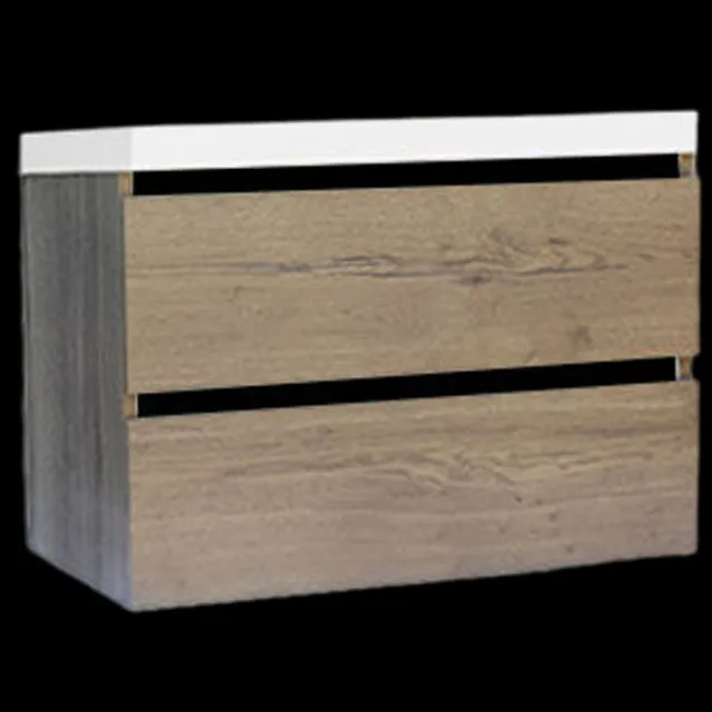Sanilux Trendline onderkast tabak oak Eiken