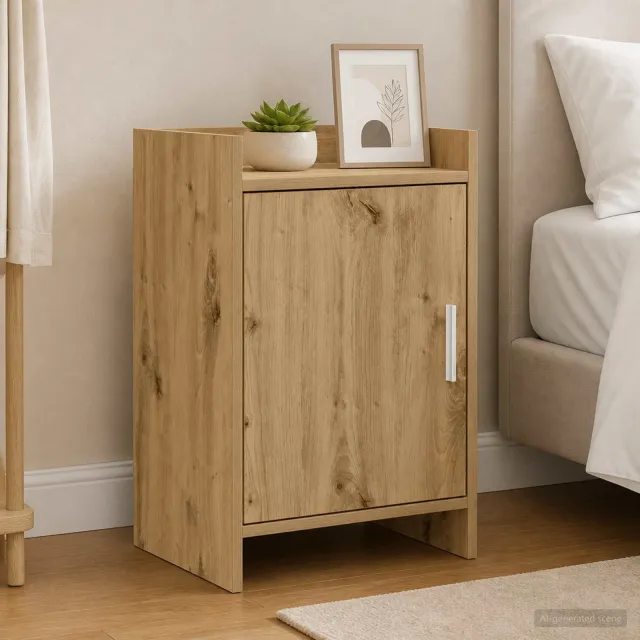 vidaXL Nachtkastjes 2 st Artisanaal eiken 40 x 30 x 60 cm Bewerkt hout, foto 4