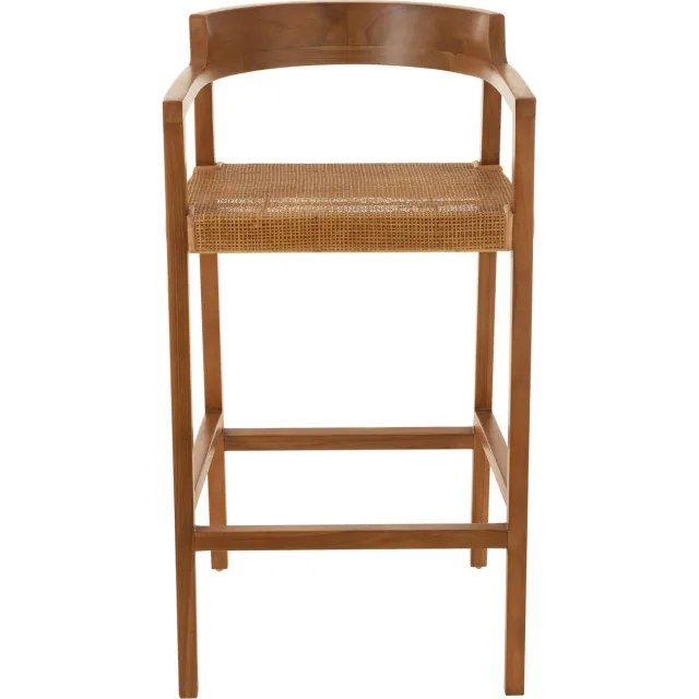 J-Line barstoel Emma - hout - bruin