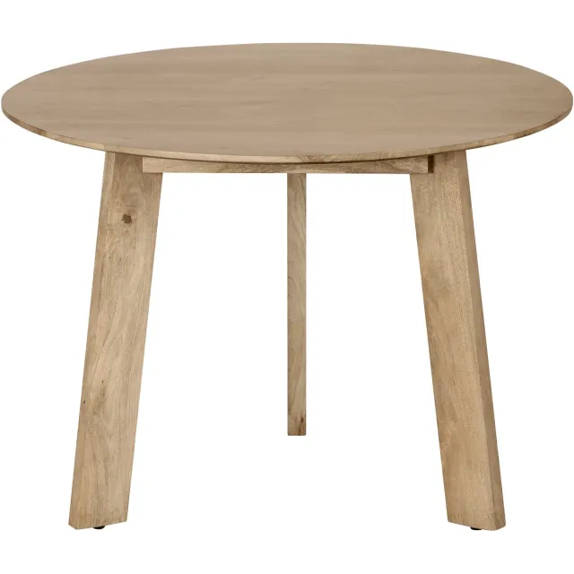 Lewis & Loft Eettafel Lien - FSC-gecertificeerd mangohout - Rond - ø105 cm - Naturel