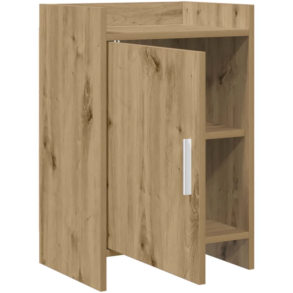 vidaXL Nachtkastjes Artisanaal eiken 40 x 30 x 60 cm Bewerkt hout, foto 3